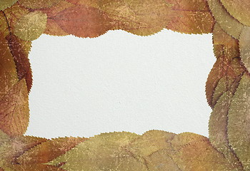 Image showing distressed autumn backdrop with place for text