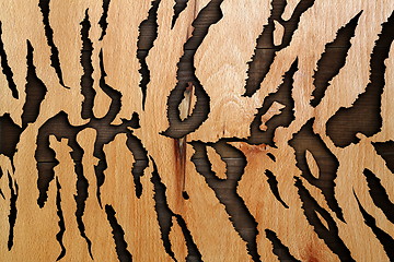 Image showing abstract wood texture like tiger pattern