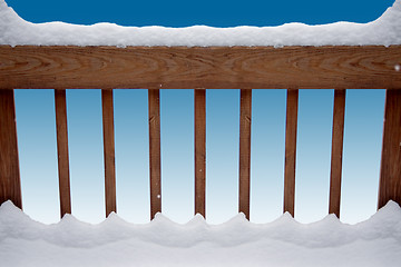 Image showing Snowy Rails