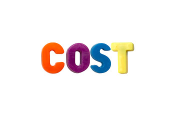 Image showing Letter magnets COST