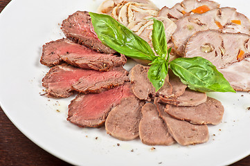 Image showing Closeup meat cuts