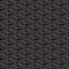 Image showing Black hexagons seamless pattern.