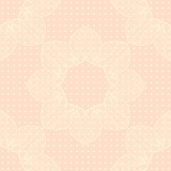Image showing background with lace ornament and dots