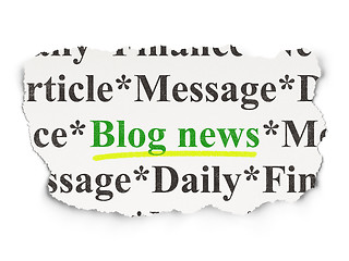 Image showing News concept: Blog News on Paper background