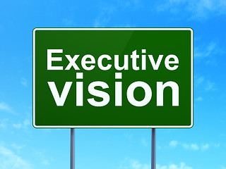 Image showing Business concept: Executive Vision on road sign background