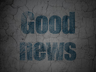 Image showing News concept: Good News on grunge wall background