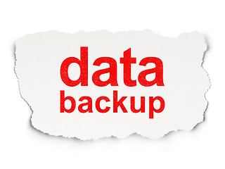 Image showing Data concept: Data Backup on Paper background