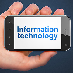 Image showing Information concept: Information Technology on smartphone