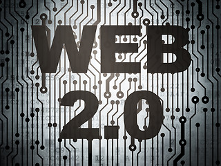 Image showing Web development concept: circuit board with Web 2.0