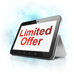 Image showing Business concept: Limited Offer on tablet pc computer