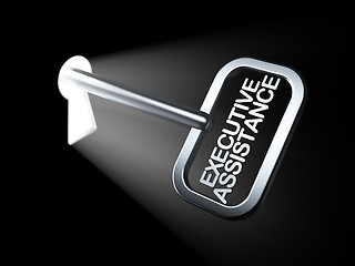 Image showing Business concept: Executive Assistance on key