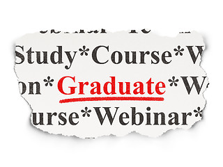 Image showing Education concept: Graduate on Paper background