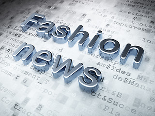 Image showing News concept: Silver Fashion News on digital background