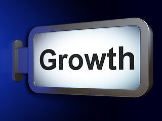 Image showing Business concept: Growth on billboard background