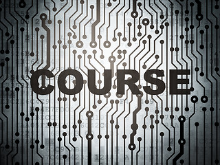 Image showing Education concept: circuit board with Course