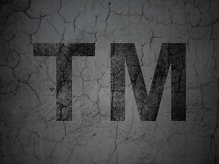 Image showing Law concept: Trademark on grunge wall background