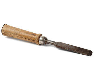 Image showing Old rusty chisel