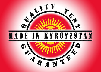 Image showing Quality test guaranteed stamp 