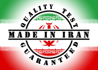 Image showing Quality test guaranteed stamp 