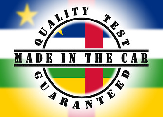 Image showing Quality test guaranteed stamp 