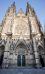 Image showing st. vitus cathedral in prague czech republic 