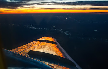 Image showing View from airplane window