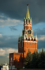 Image showing Kremlin. Spasskaya tower. Moscow. Russia