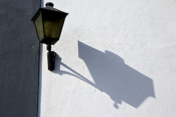 Image showing street lamp m lanzarote spain