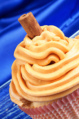 Image showing Carrot and cinnamon cupcake