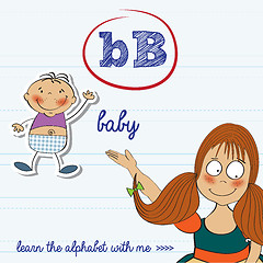 Image showing alphabet worksheet of the letter b