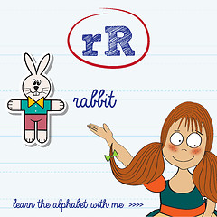 Image showing alphabet worksheet of the letter r