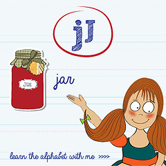 Image showing alphabet worksheet of the letter j