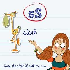 Image showing alphabet worksheet of the letter s