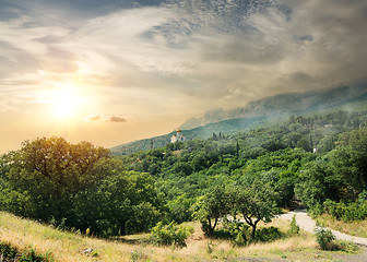 Image showing Church in mountains