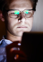 Image showing Tablet reflect glasses 