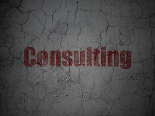 Image showing Finance concept: Consulting on grunge wall background