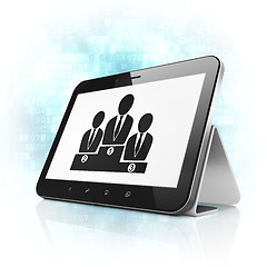 Image showing Law concept: Business Team on tablet pc computer