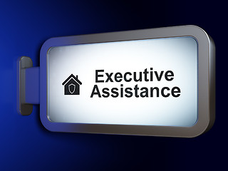 Image showing Business concept: Executive Assistance and Home on billboard background