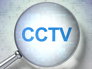 Image showing Privacy concept: CCTV with optical glass