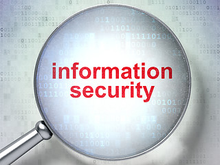 Image showing Security concept: Information Security with optical glass
