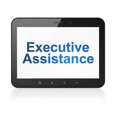 Image showing Business concept: Executive Assistance on tablet pc computer