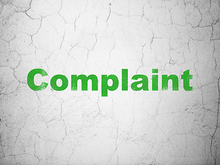 Image showing Law concept: Complaint on wall background
