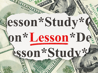 Image showing Education concept: Lesson on Money background