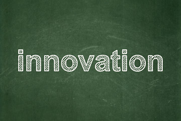 Image showing Finance concept: Innovation on chalkboard background