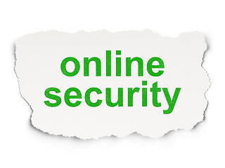 Image showing Security concept: Online Security on Paper background
