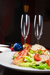 Image showing Tasty shrimp salad