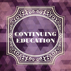 Image showing Continuing Education Concept. Vintage design.