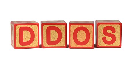 Image showing DDOS - Colored Childrens Alphabet Blocks.