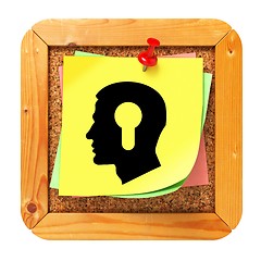 Image showing Psychological Concept - Sticker on Message Board.