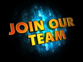 Image showing Join Our Team on Digital Background.